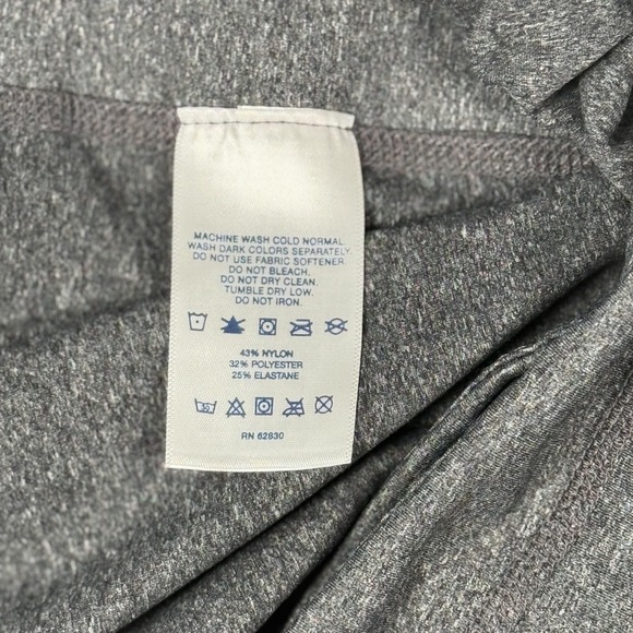 Lands End Pants Womens XL 18 Gray Cropped Capri Leggings Activewear Stretch - Picture 3 of 11